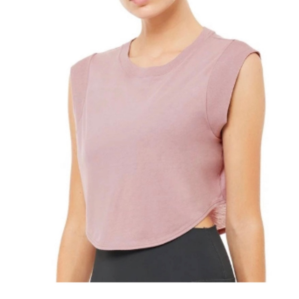 Alo Yoga Echo Tee Dusted Plum XS